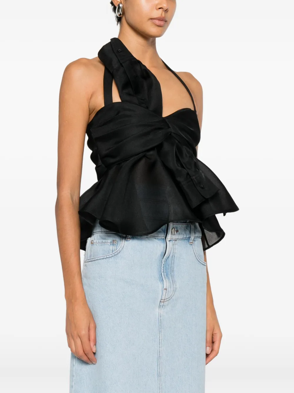 Viktor & Rolf Top met strik Zwart