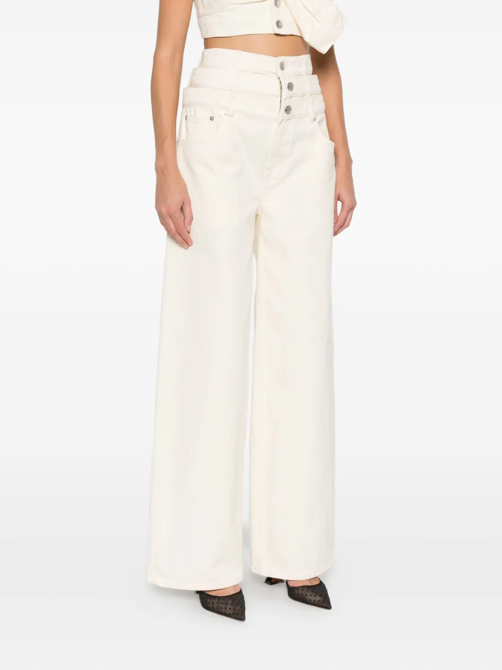 Viktor & Rolf Gelaagde jeans Beige