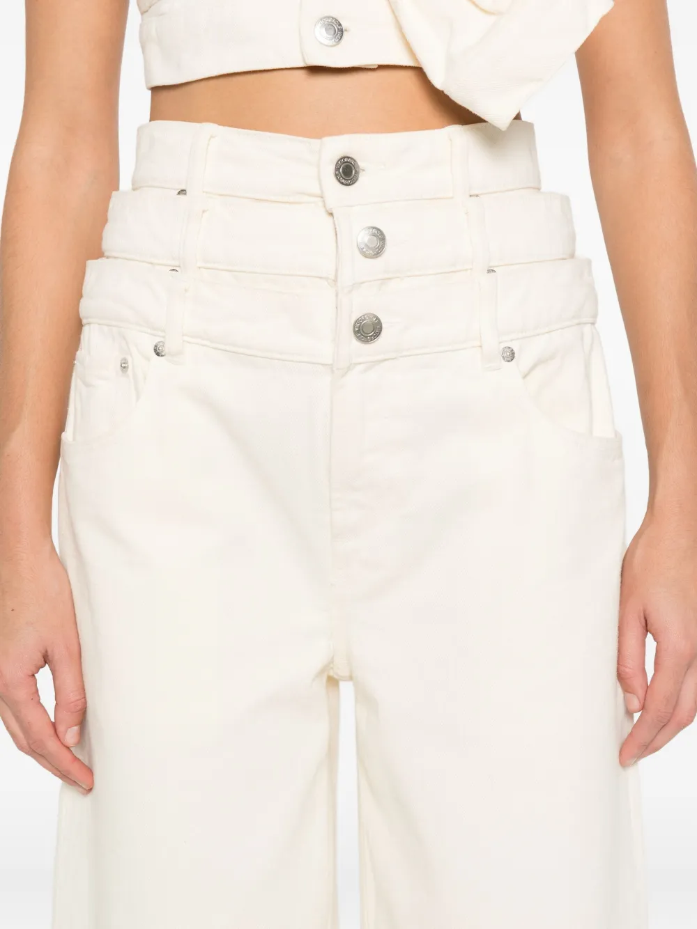 Viktor & Rolf Gelaagde jeans Beige