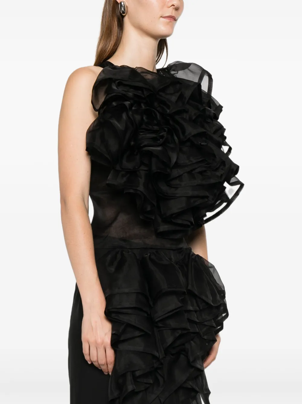 Viktor & Rolf Volant top met ruches Zwart