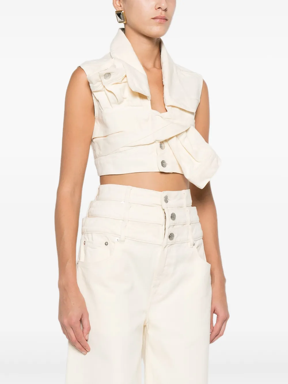 Viktor & Rolf Top met strikdetail Beige