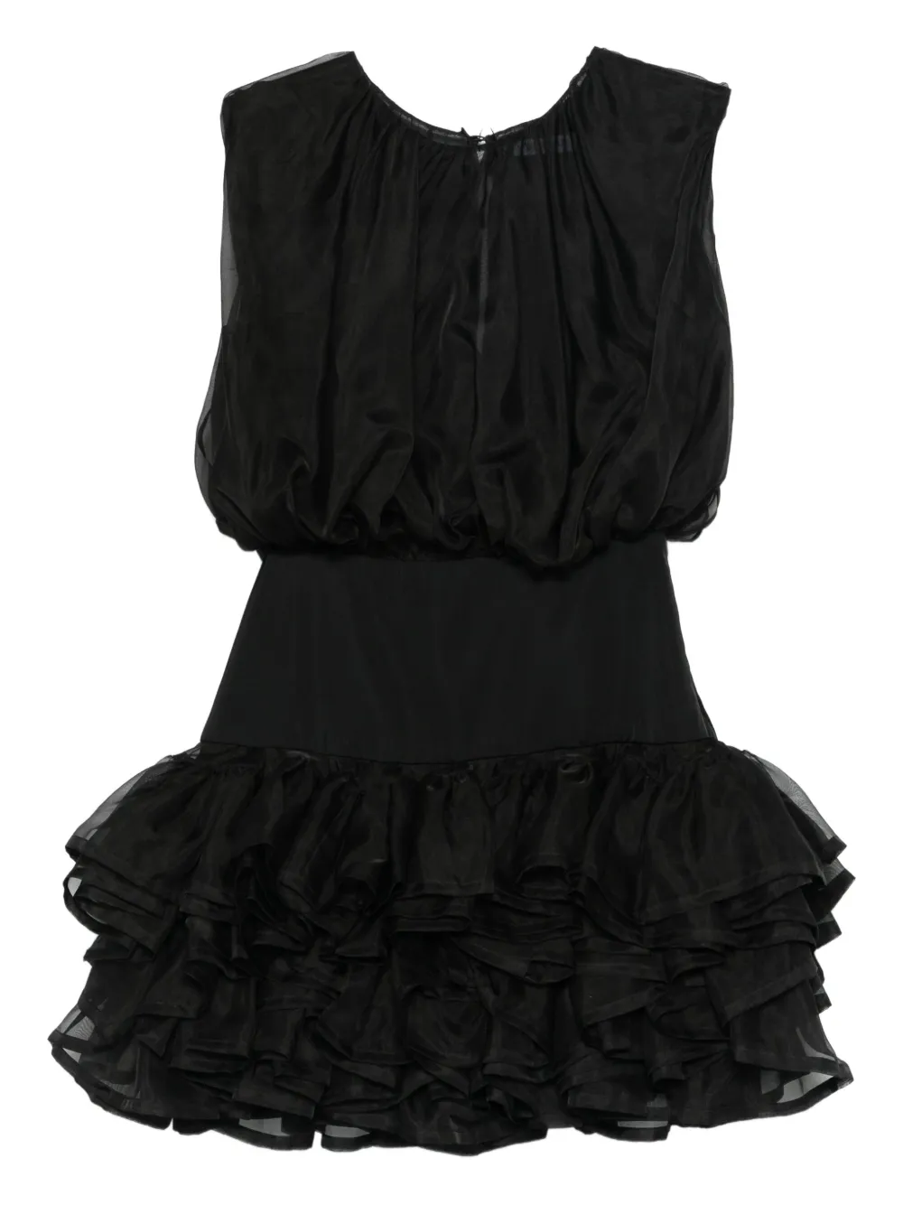 Viktor & Rolf Abito corto con ruches - Nero