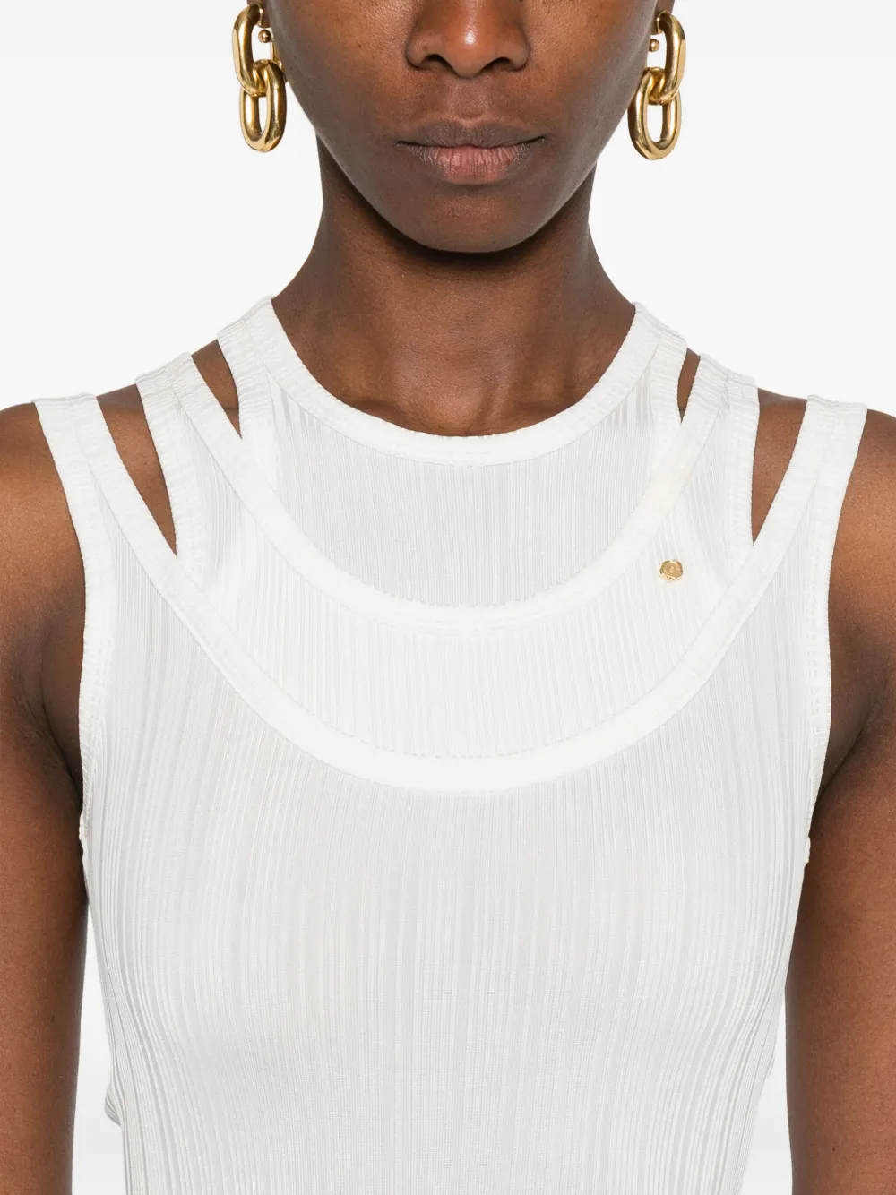 Viktor & Rolf Gelaagde maxi-jurk Beige