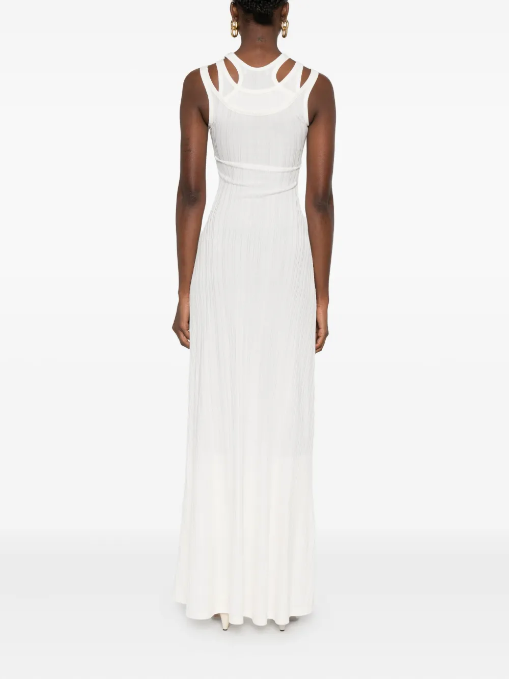 Viktor & Rolf Gelaagde maxi-jurk Beige
