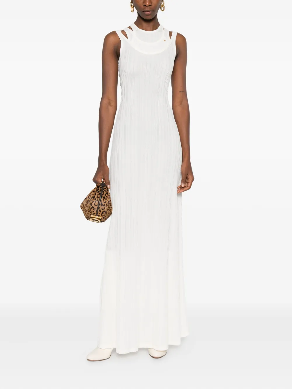 Viktor & Rolf Gelaagde maxi-jurk Beige