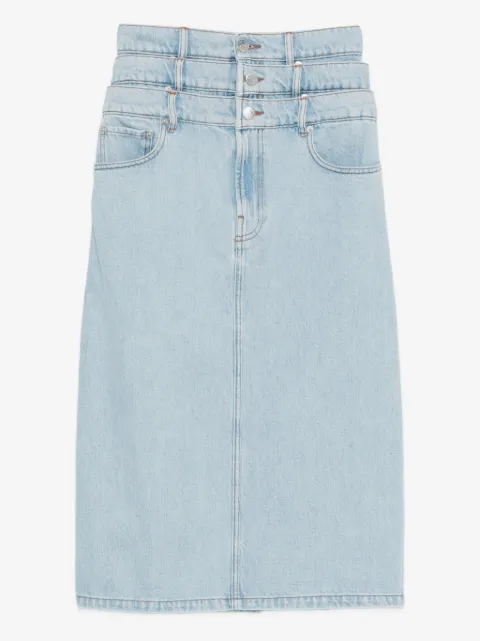 Viktor & Rolf denimnederdel med tre lag
