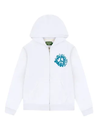 Denim Tears ジップアップ パーカー | ホワイト | FARFETCH JP