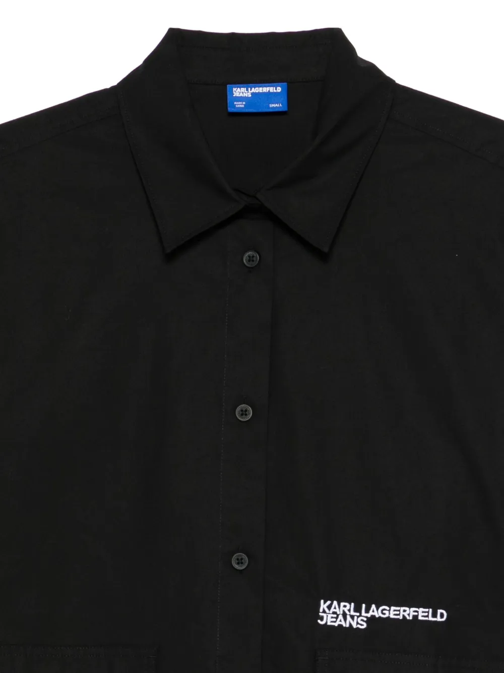 Karl Lagerfeld Jeans Blouse met logoprint Zwart