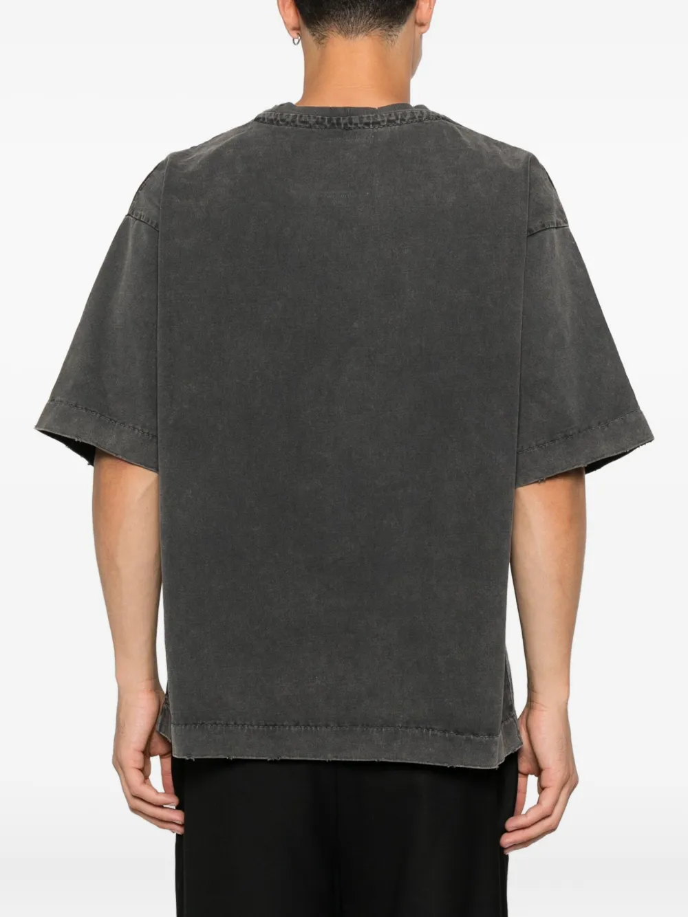 Maison MIHARA YASUHIRO T-shirt met logopatch Zwart