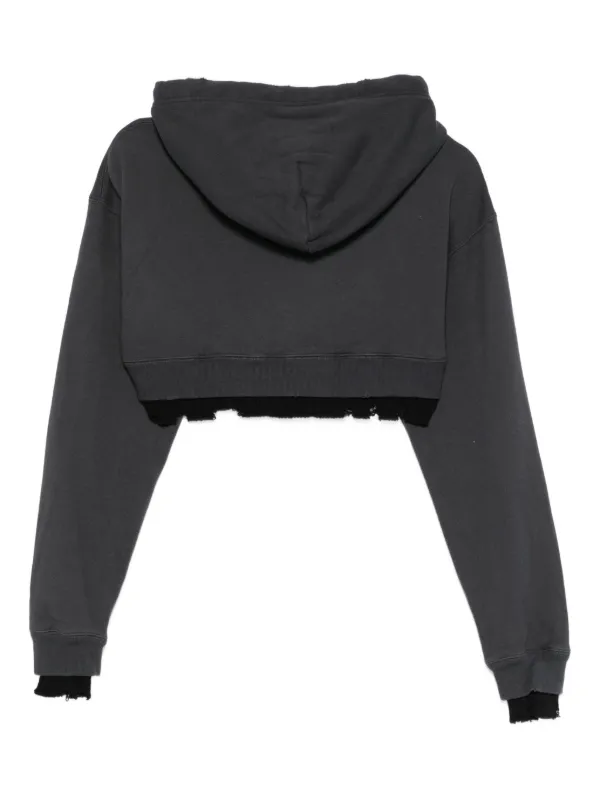 Maison MIHARA YASUHIRO フーデッド クロップド ジャケット | ブラック 