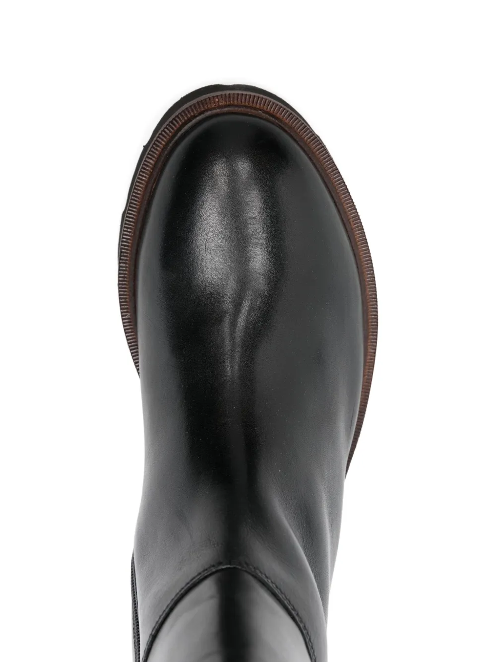 Geox Leren laarzen met rits Zwart