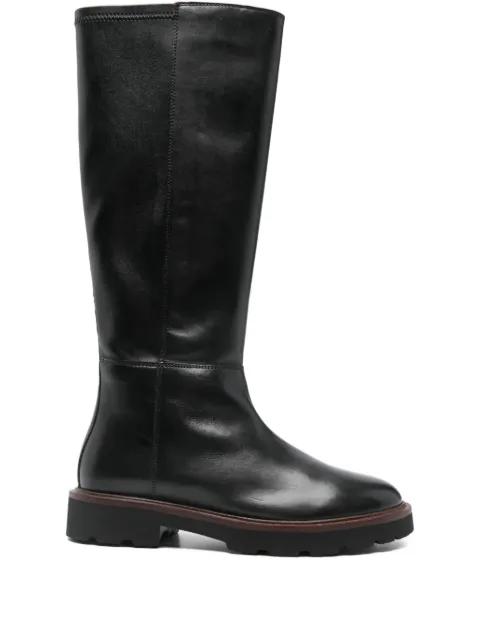 Geox zip leather boots