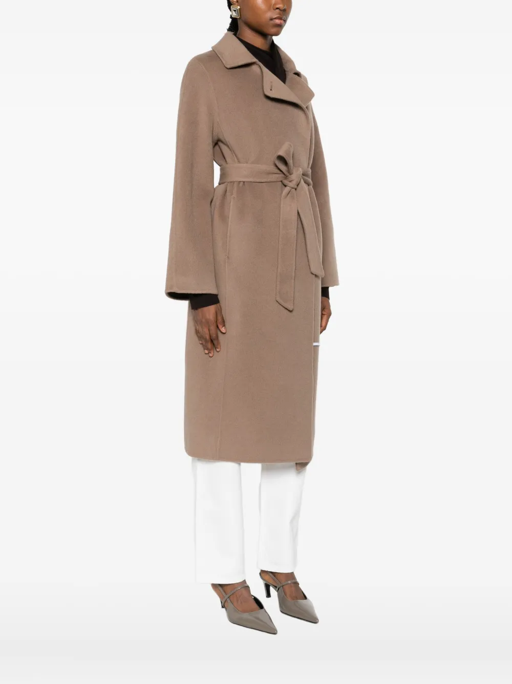 The Curated Collection Tailored Coat In Brown