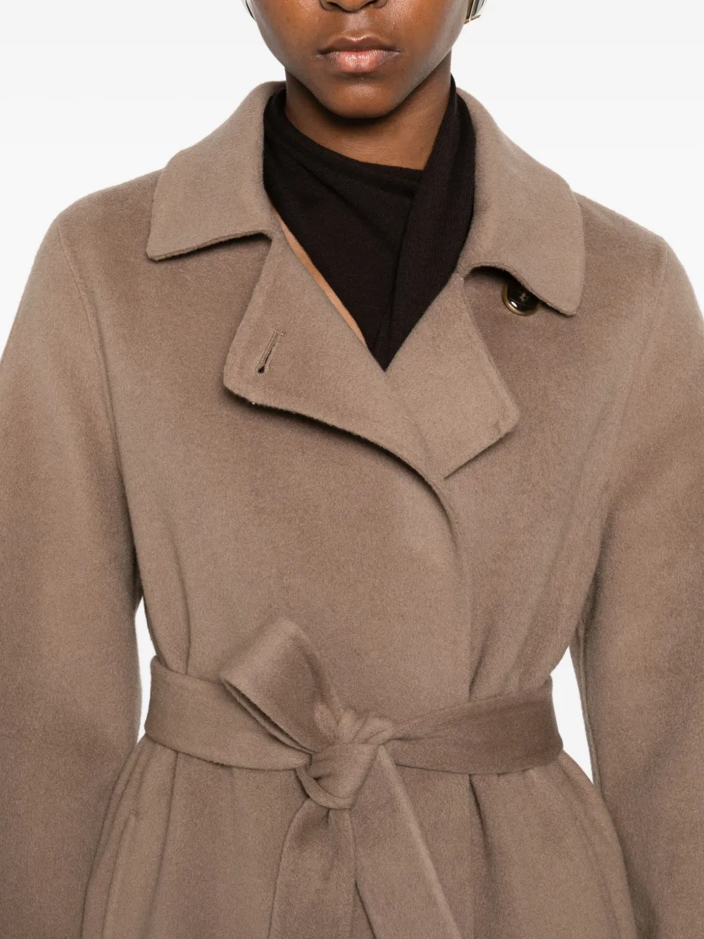The Curated Collection Tailored Coat In Brown