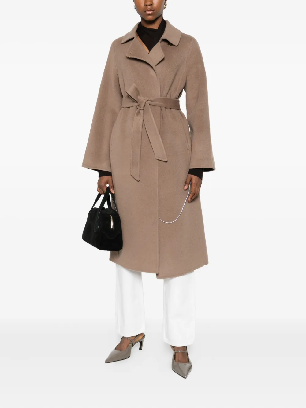 The Curated Collection Tailored Coat In Brown