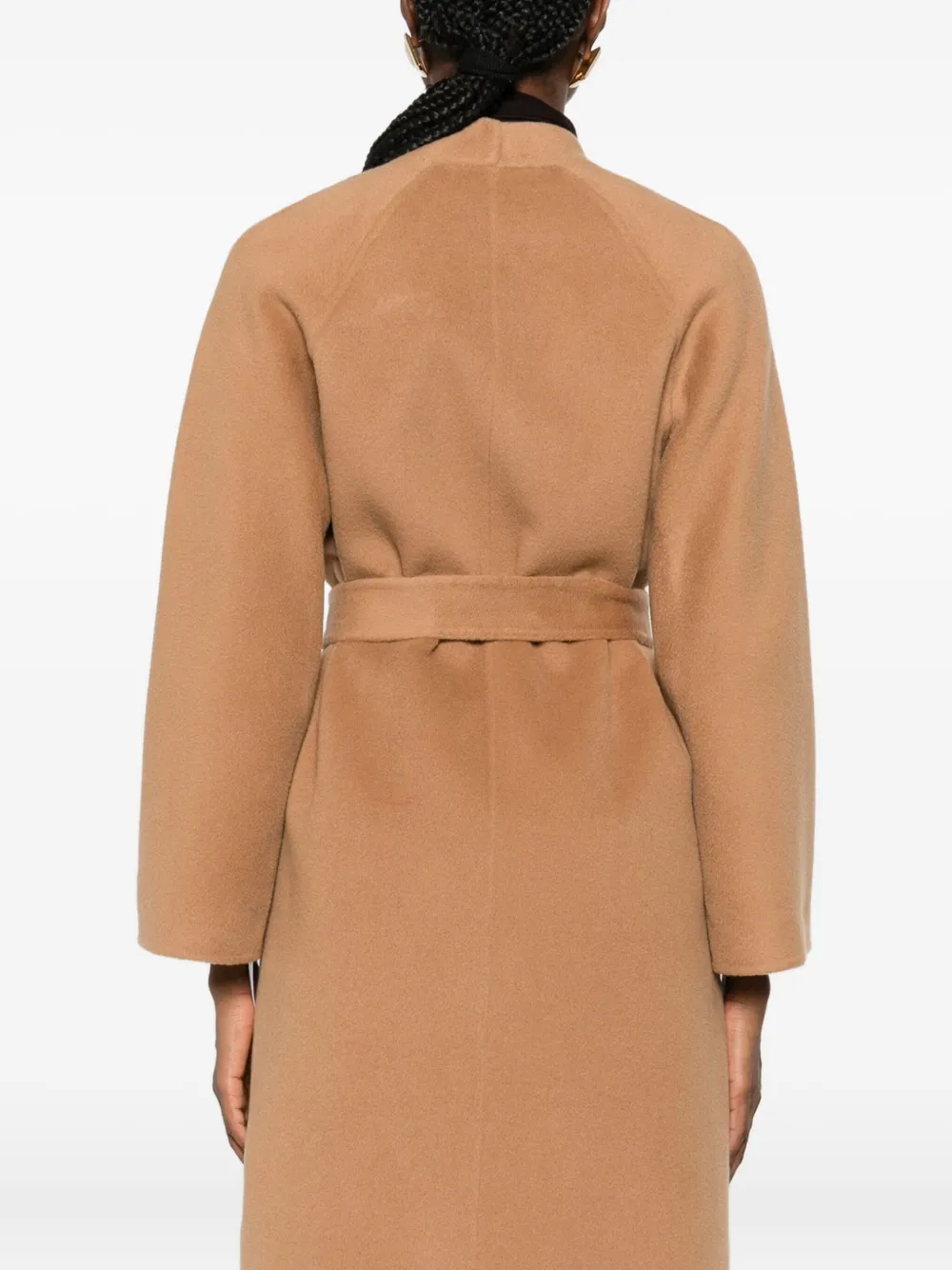 The Curated Collection Modern Coat In Brown