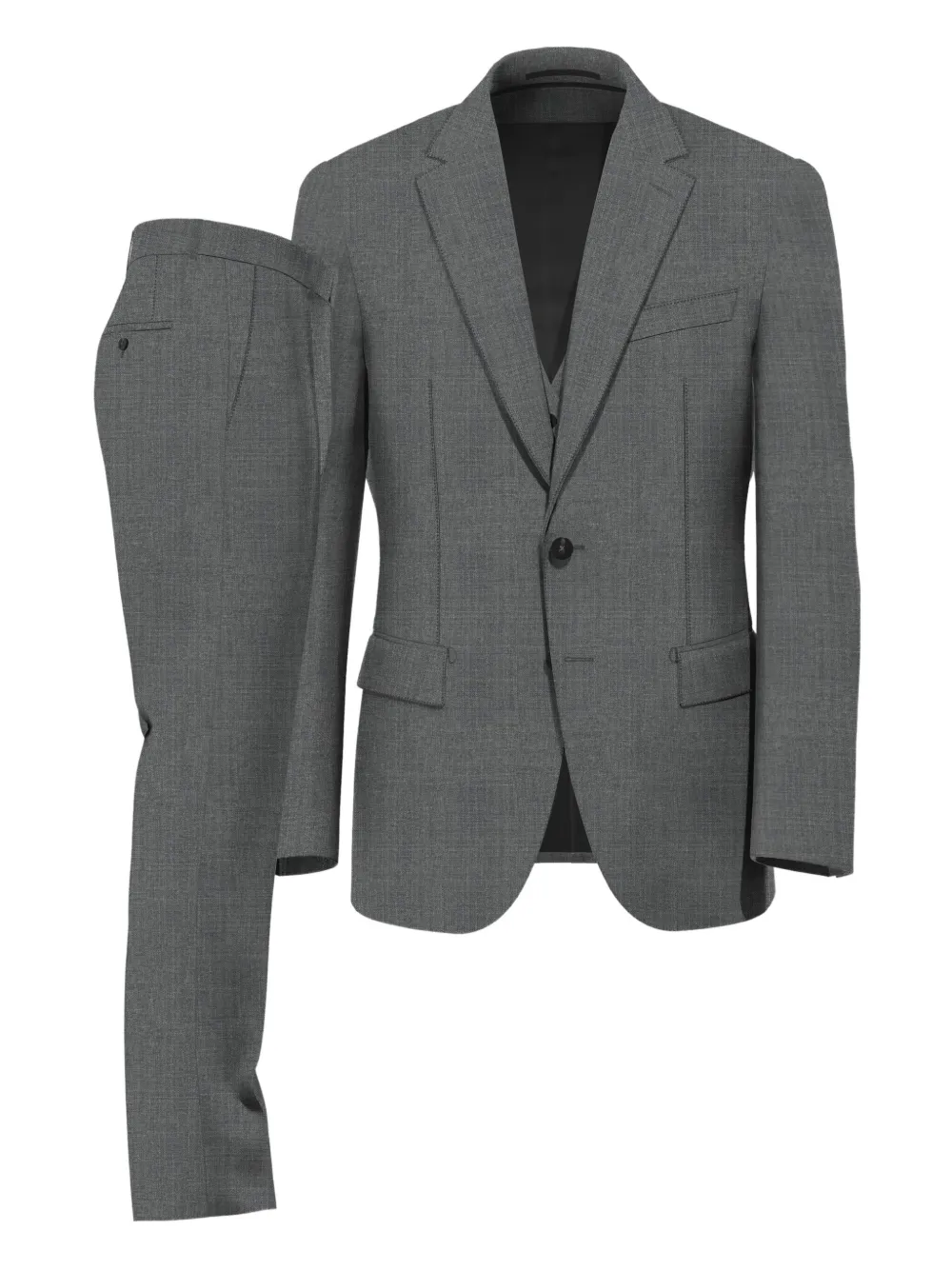 BOSS Terno com fechamento por botões | Cinza | Image 1