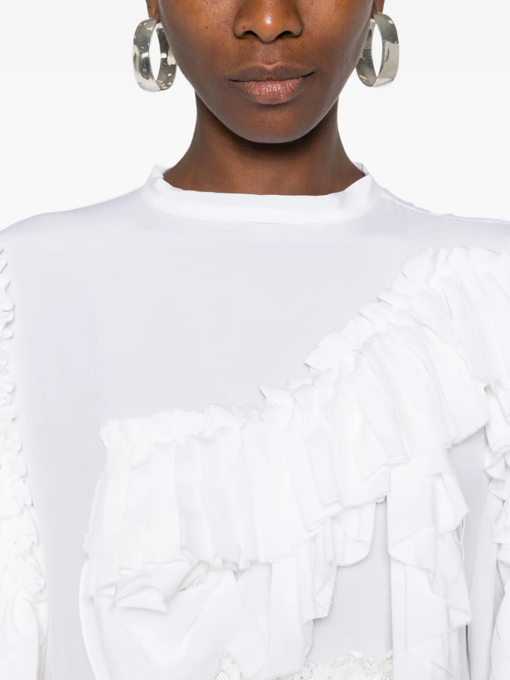 Alainpaul Ruffled Top In White