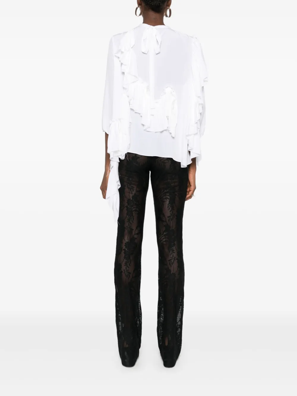 Alainpaul Ruffled Top In White
