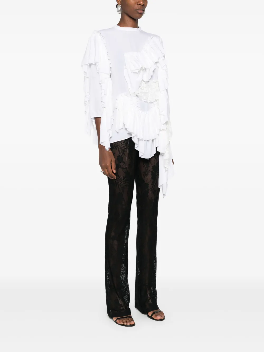  Alainpaul Ruffled Top - White 