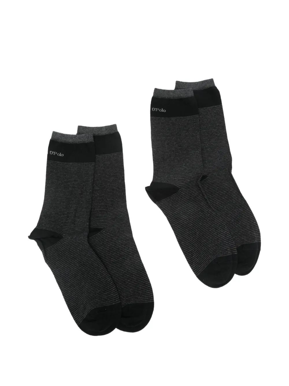 Marc O'Polo striped socks (set of two) - Grigio