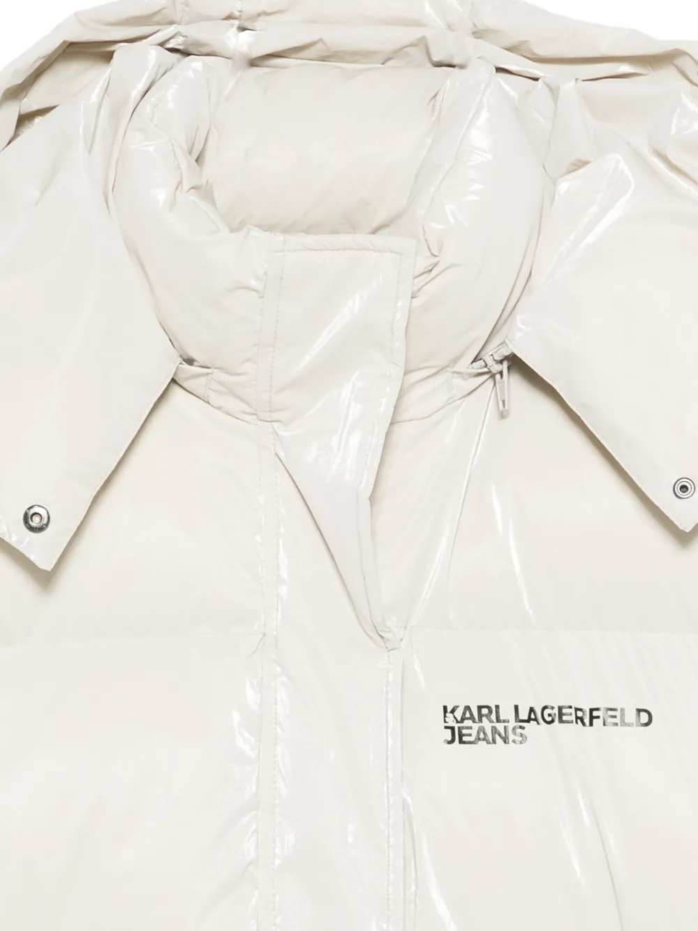 Karl Lagerfeld Jeans Jack met parels Beige