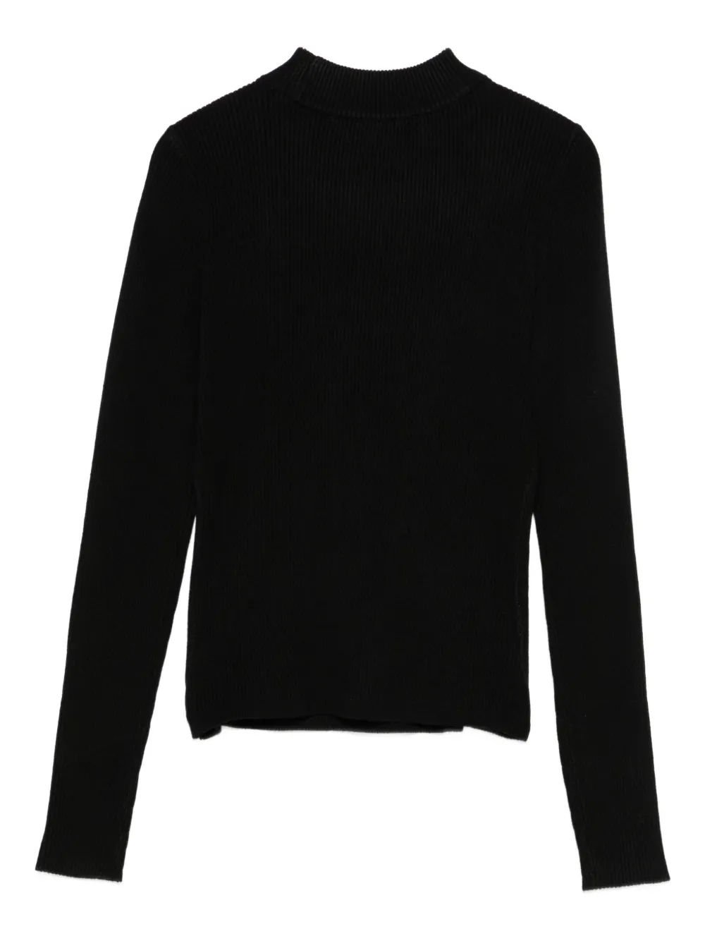 Karl Lagerfeld Jeans Geribbelde trui Zwart