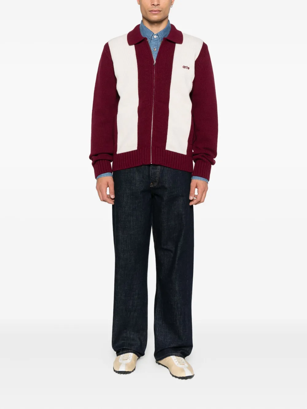 Arte Antwerp suéter tejido con motivo de rayas y cierre | Cárdigans | Image 2