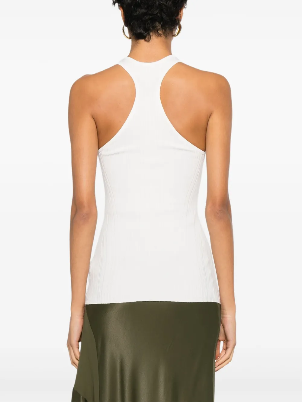 Elisabetta Franchi 花卉贴花上衣 In White