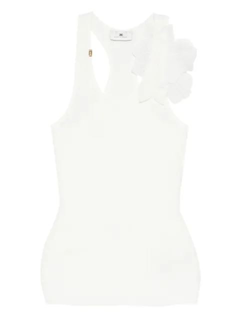 Elisabetta Franchi floral appliqué top