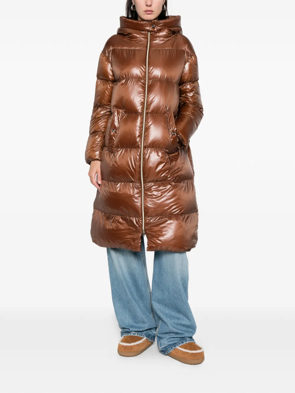 Herno abrigo con capucha y cierre | Parkas | Image 2