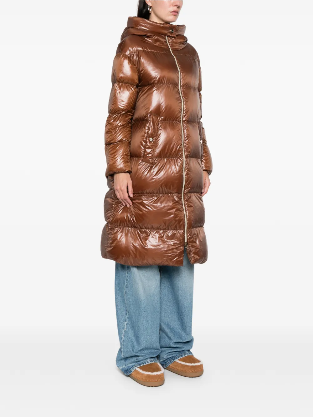 Herno Jas met capuchon Bruin