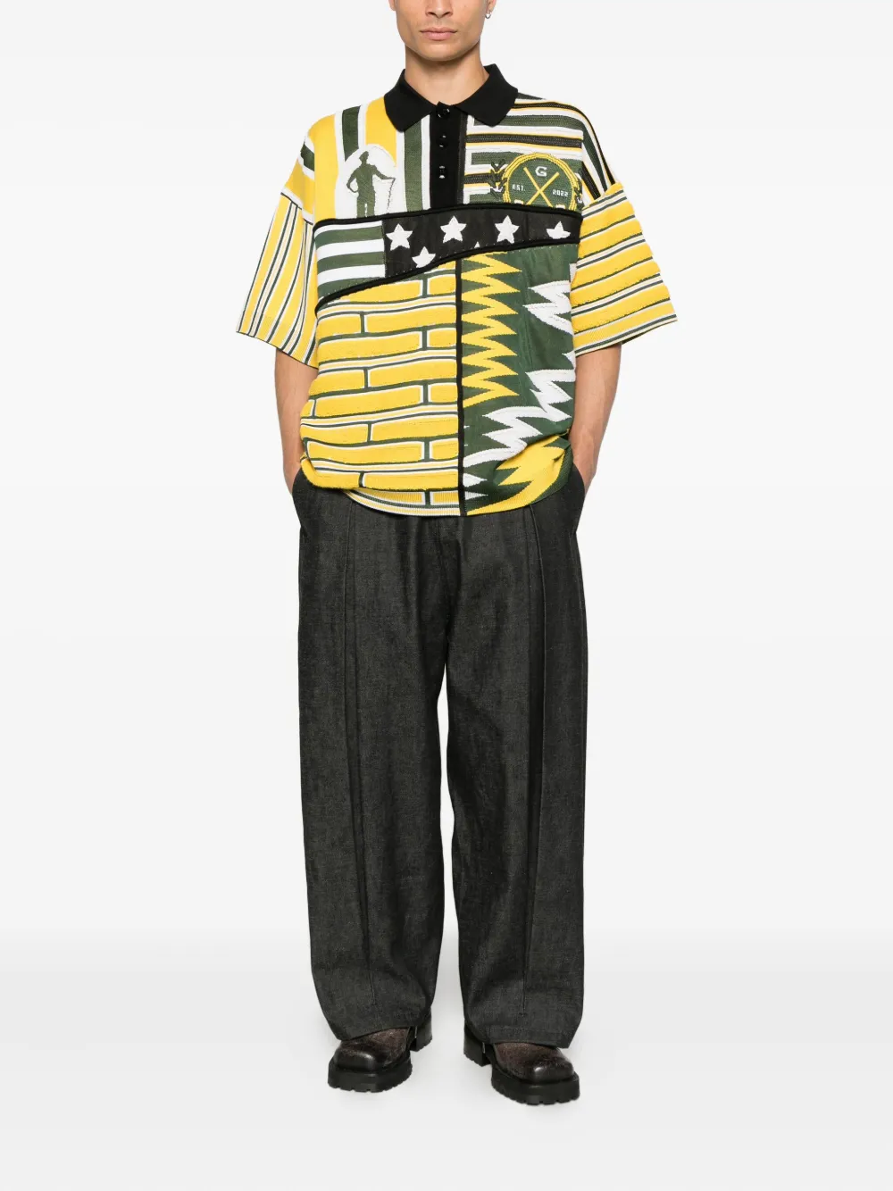 PDF Golf poloshirt - Zwart