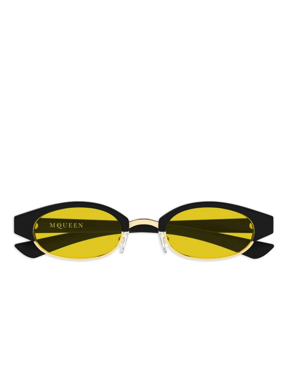 Alexander McQueen oval-frame sunglasses | Black | Image 1