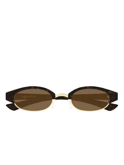 Alexander McQueen geometric-frame sunglasses