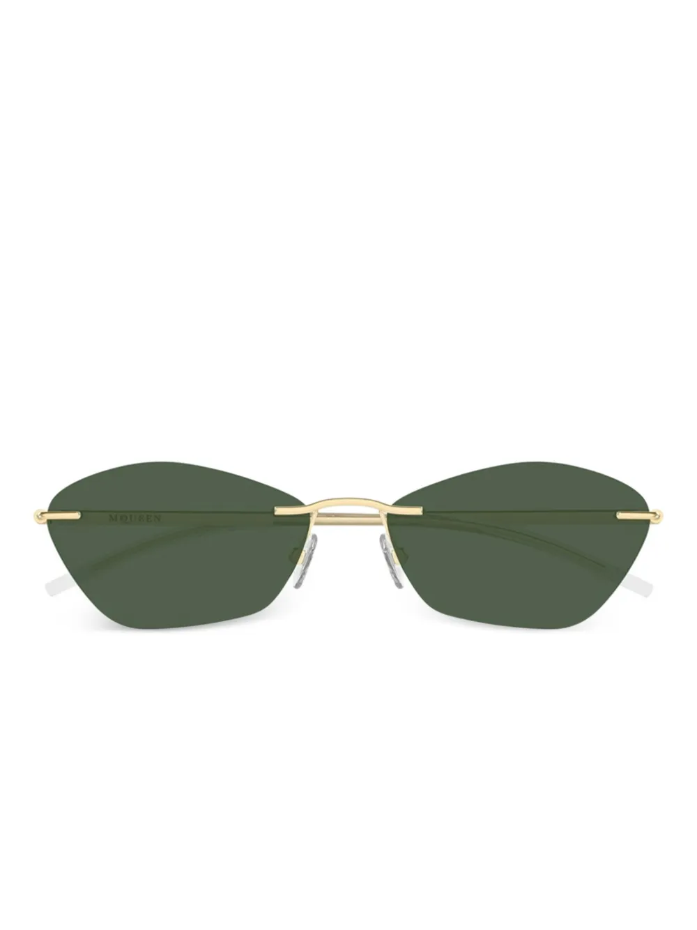 Alexander McQueen geometric-frame sunglasses | Gold | Image 1