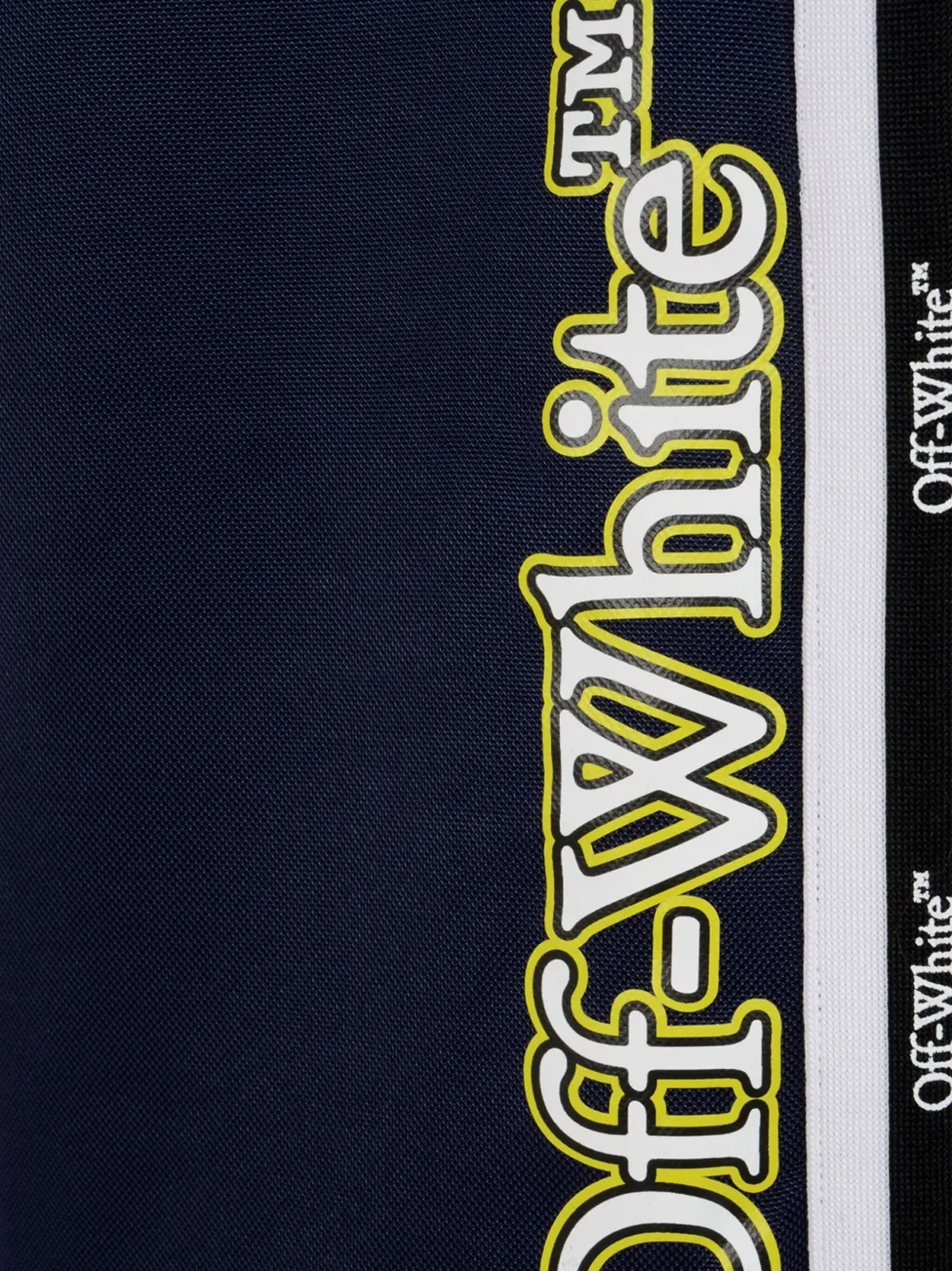 Off-white Logo-print Trousers In Blue