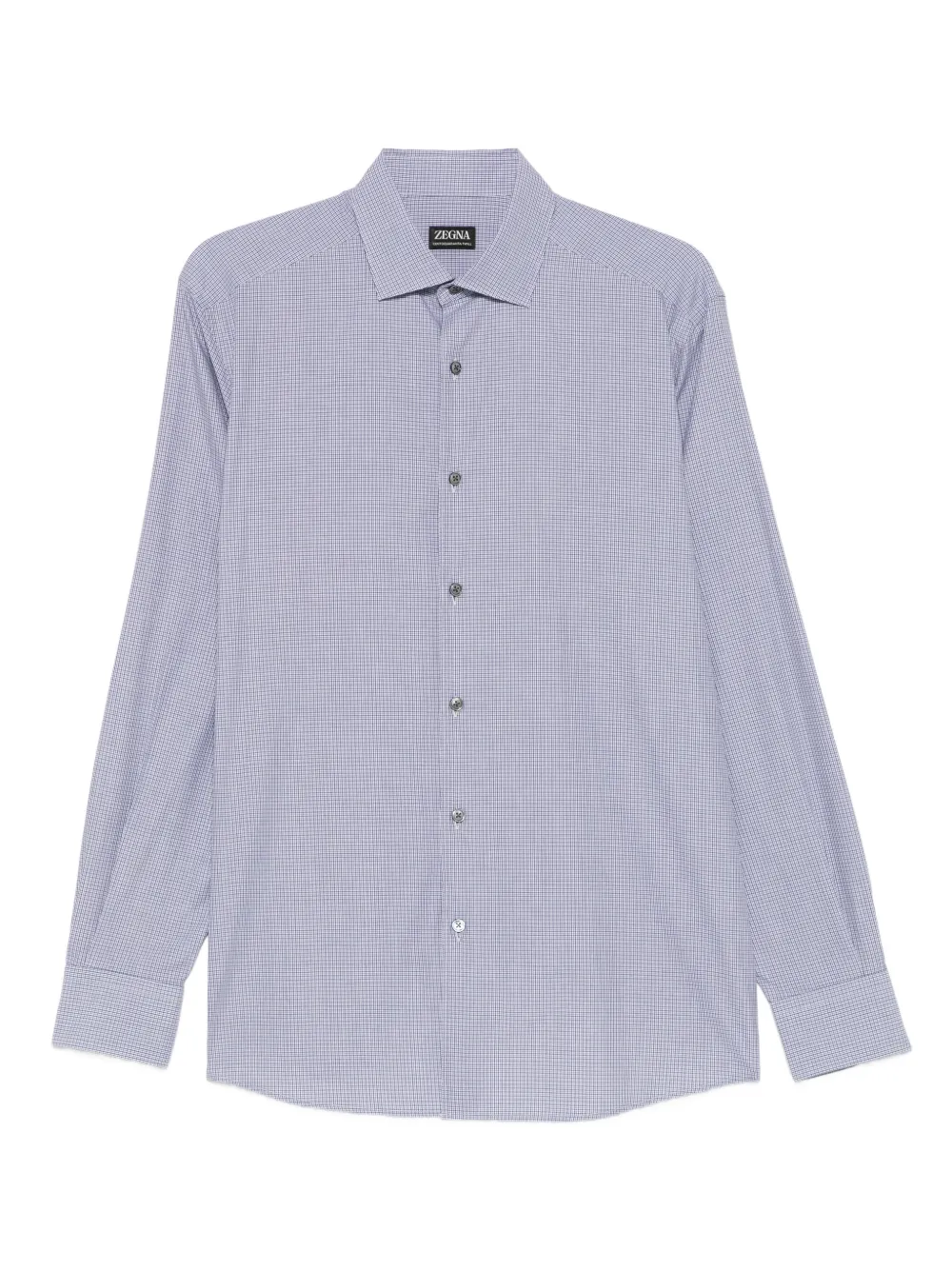 Zegna buttoned check-patterned shirt | azul | Image 1