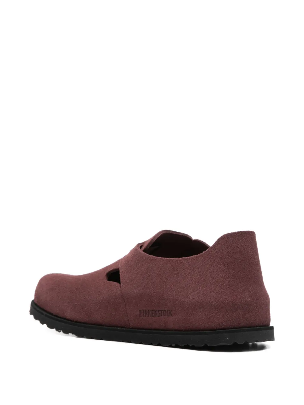 Birkenstock London suede shoes Rood