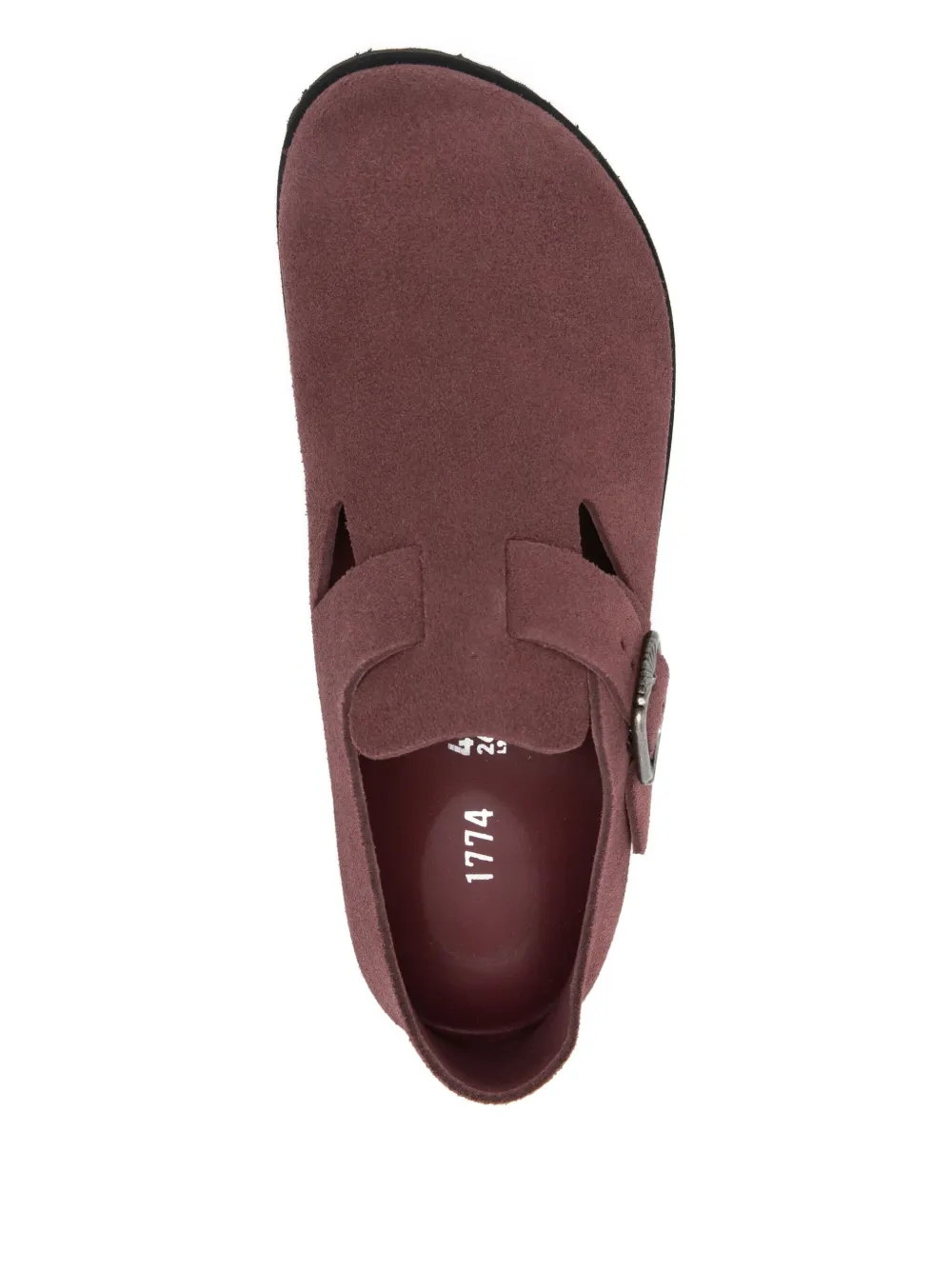 Birkenstock London suede shoes Rood