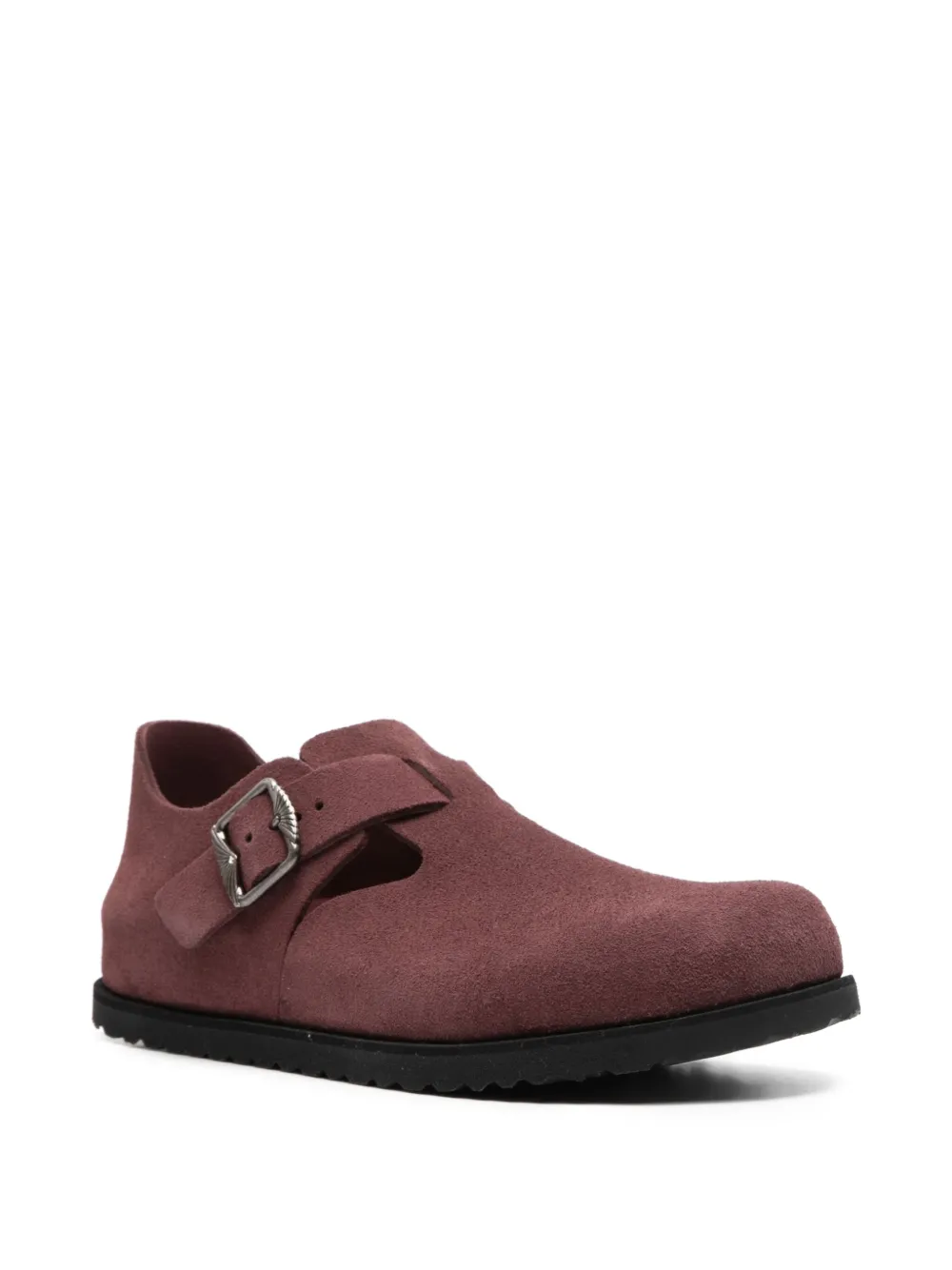 Birkenstock London suede shoes Rood