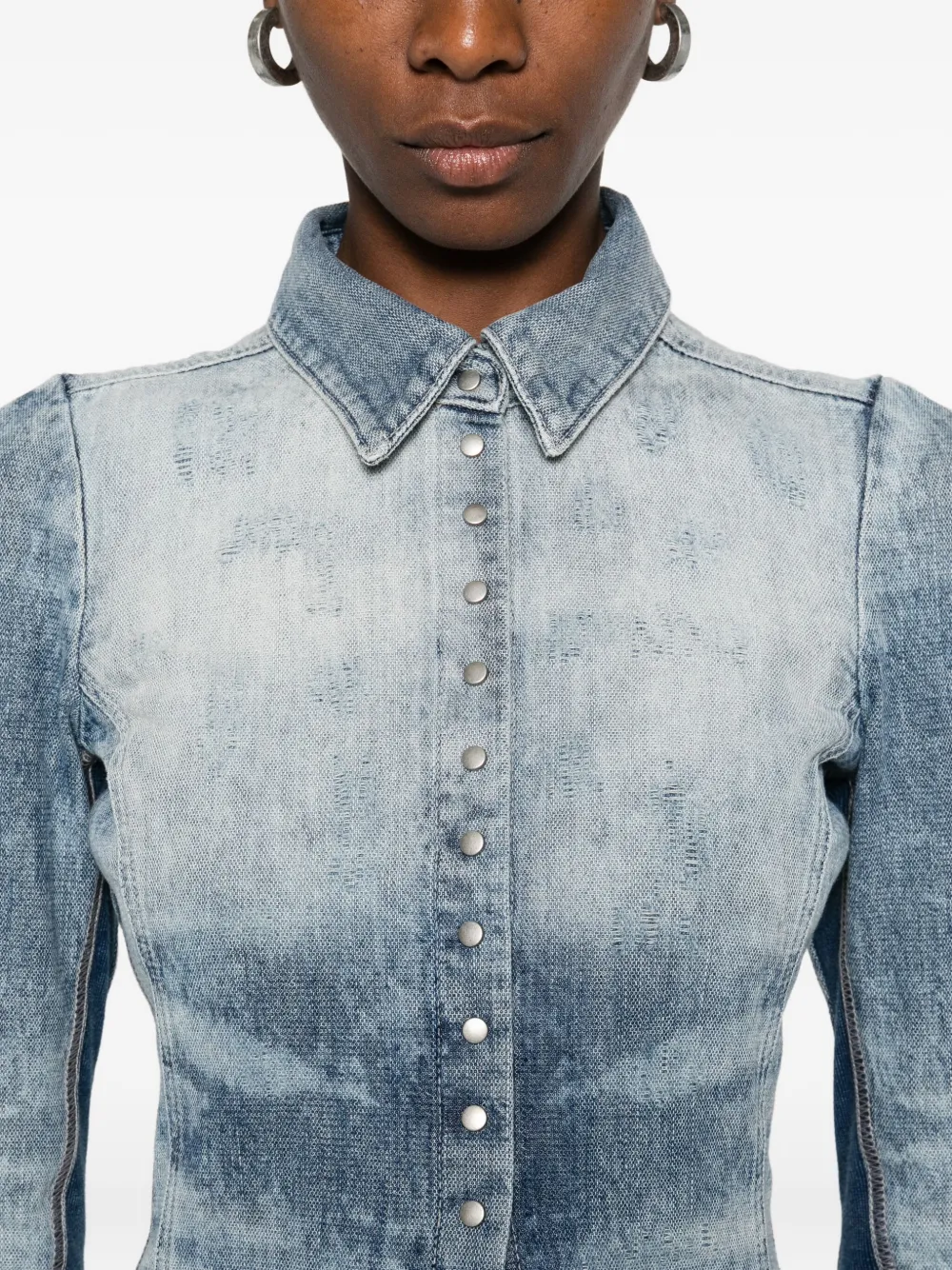 Diesel Blouse Blauw
