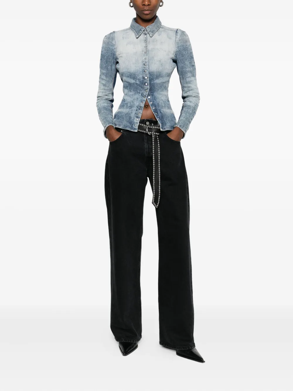 Diesel buttoned shirt - Blauw