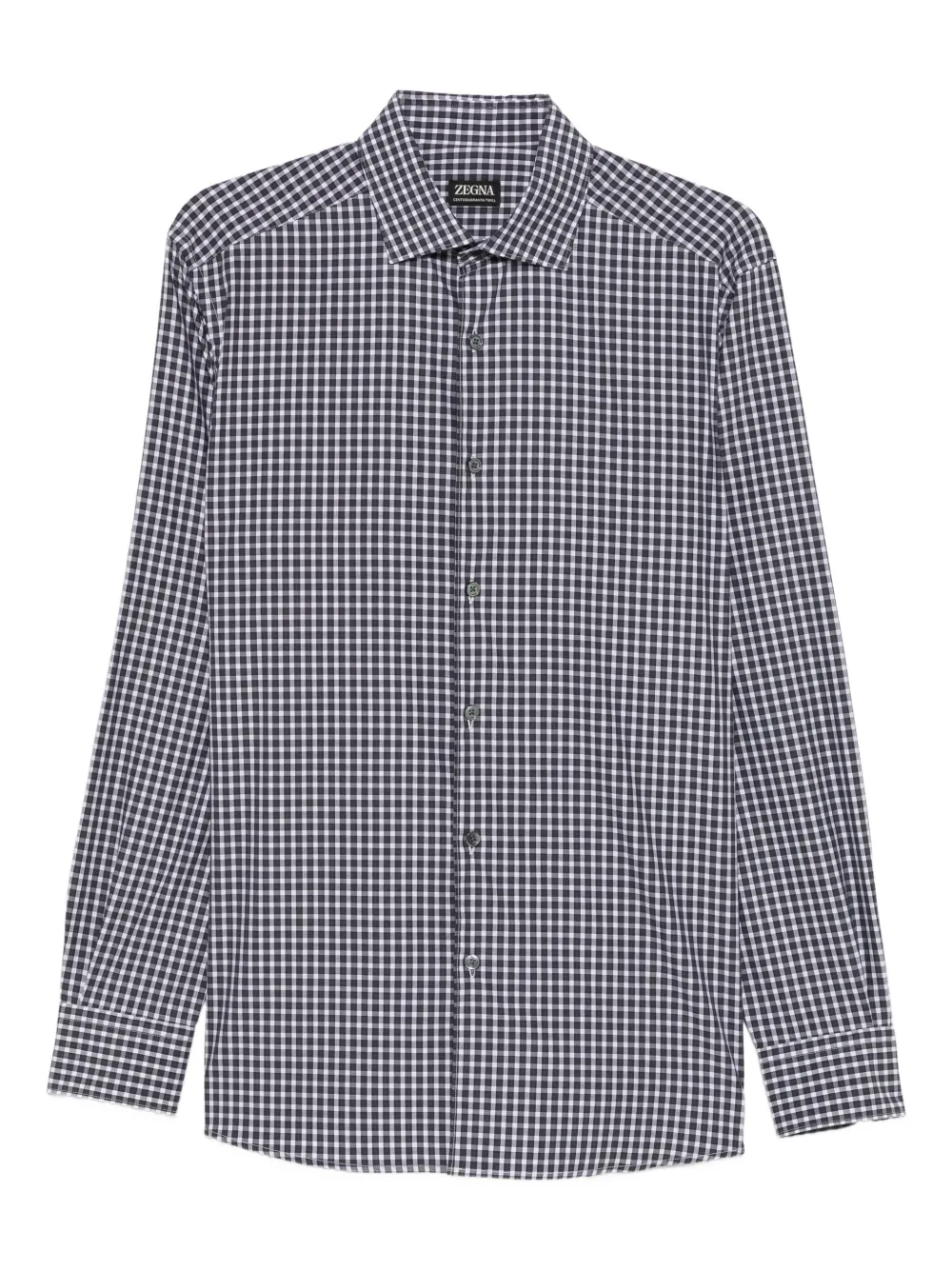 Zegna camisa con cuadros estampados | negro | Image 1