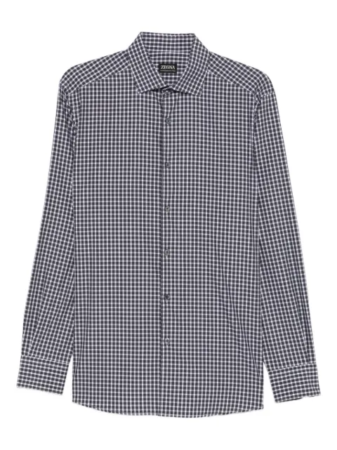 Zegna checked shirt