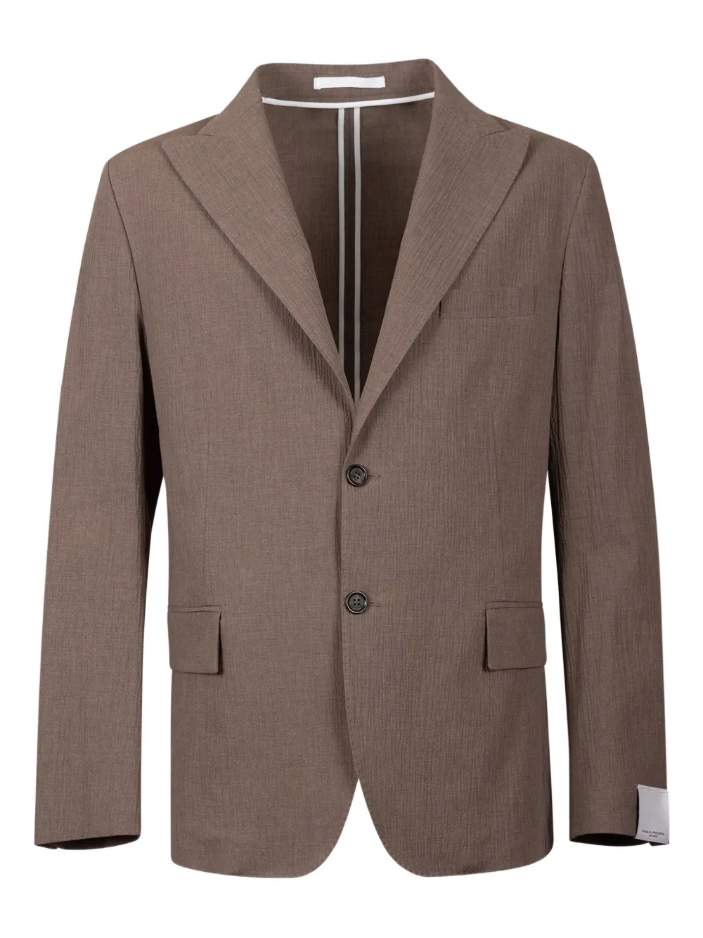 Paolo Pecora canvas button blazer | Brown | Image 1