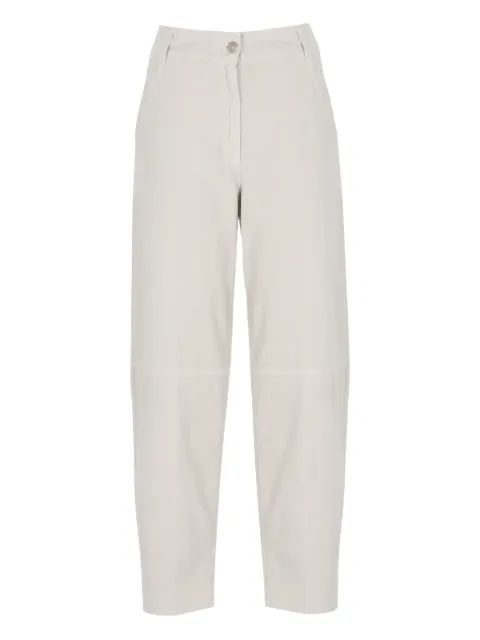 PANICALE tapered cotton trousers