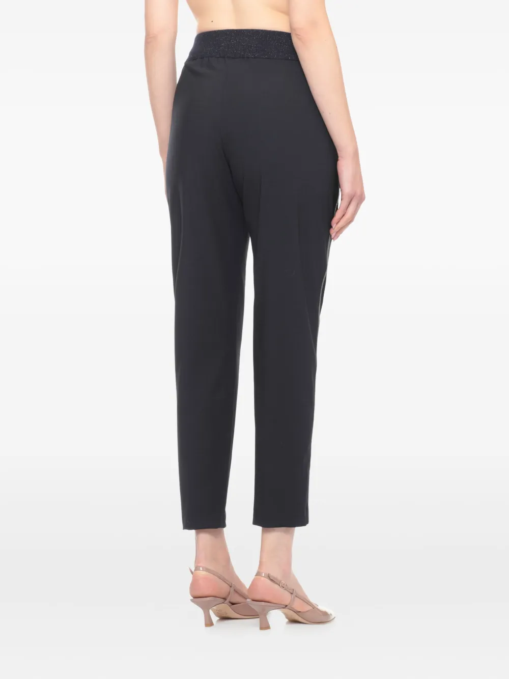 Panicale Rhinestone-embellished Trousers In Blue