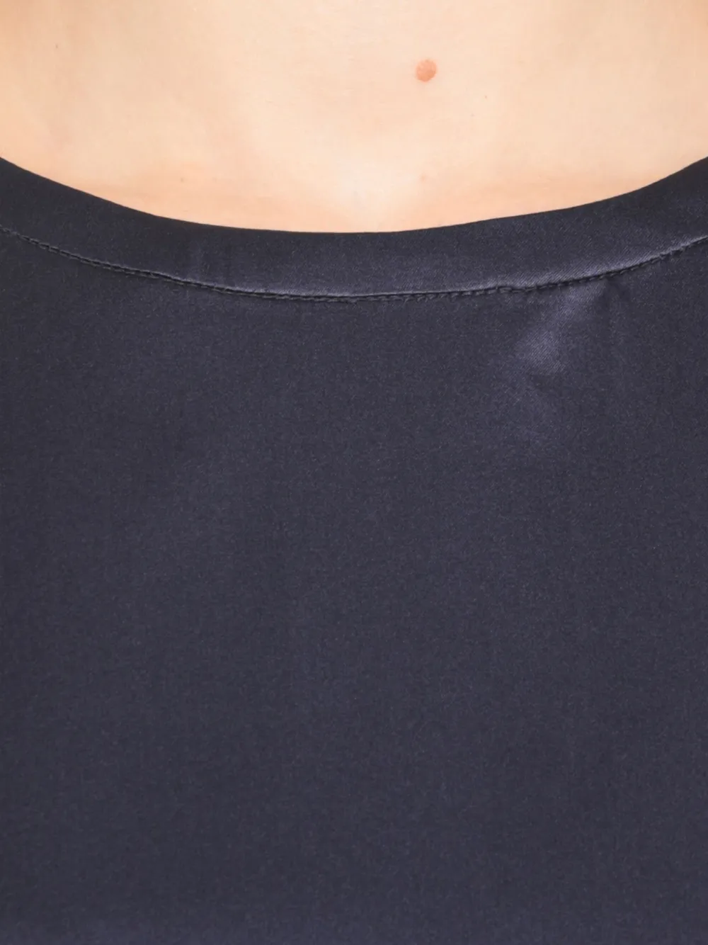 Panicale Rhinestone-embellishment Silk Blouse In Blue