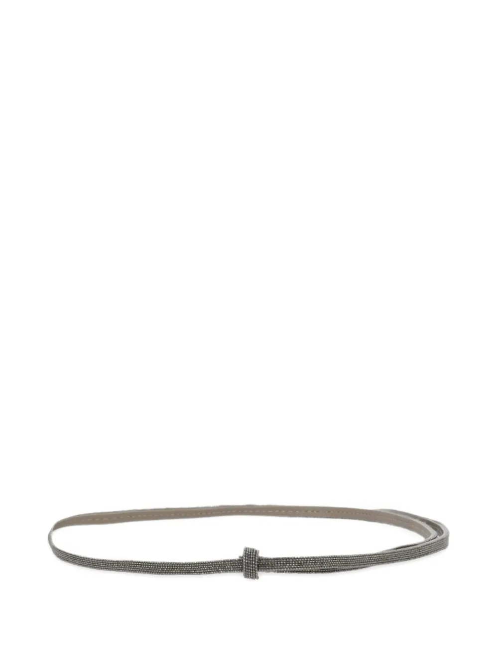 PANICALE strass leather belt - Grigio